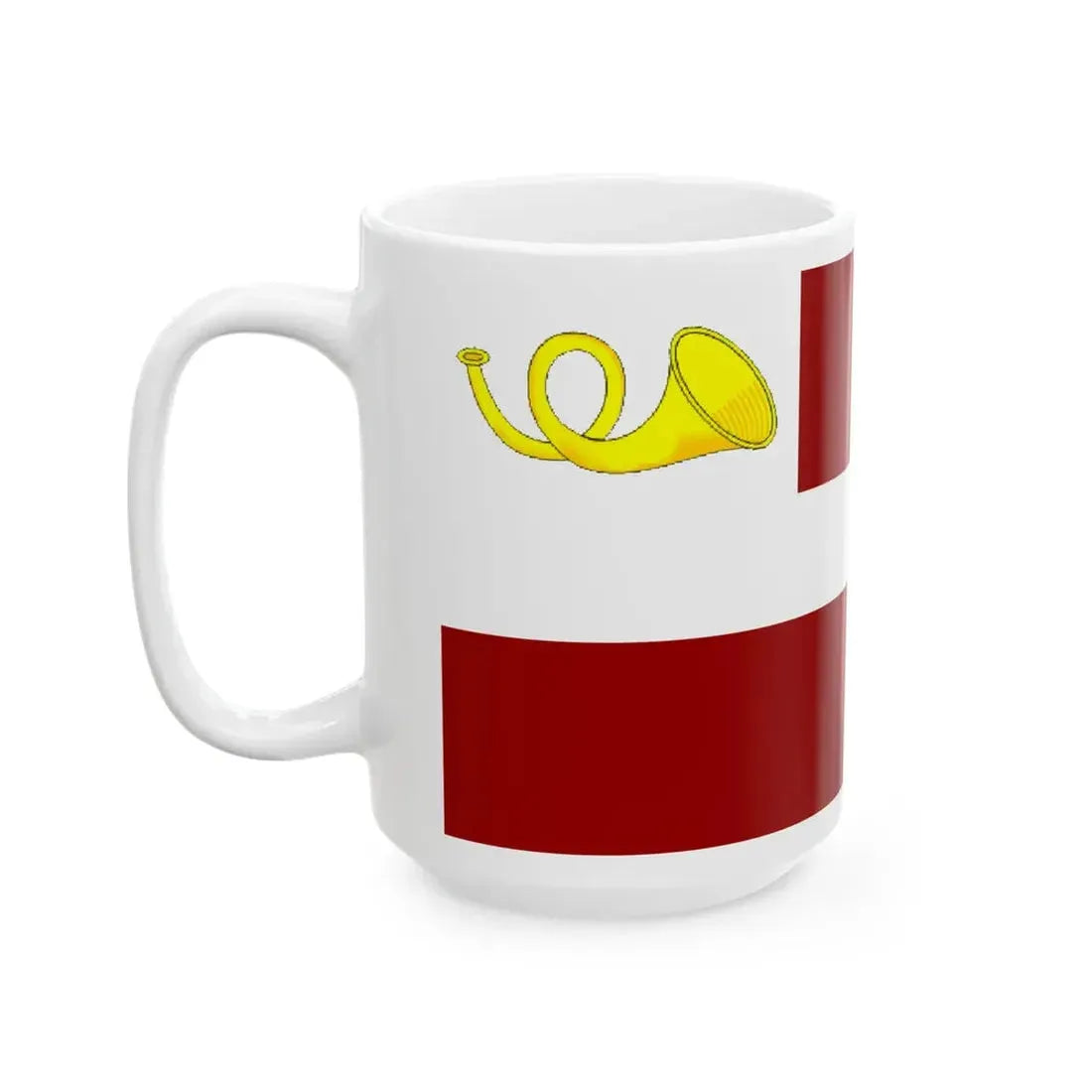 Postal Flag of Latvia (Latvia) White Coffee Mug - Go Mug Yourself