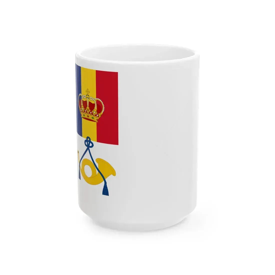 Postal Flag of the Romanian Maritime Service 1939 (Moldova) White Coffee Mug 15oz - Go Mug Yourself