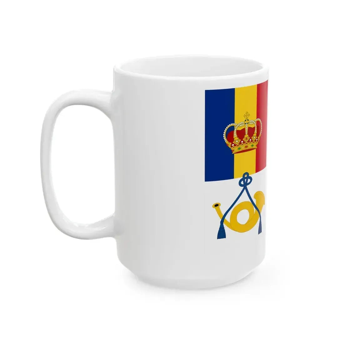 Postal Flag of the Romanian Maritime Service 1939 (Moldova) White Coffee Mug - Go Mug Yourself