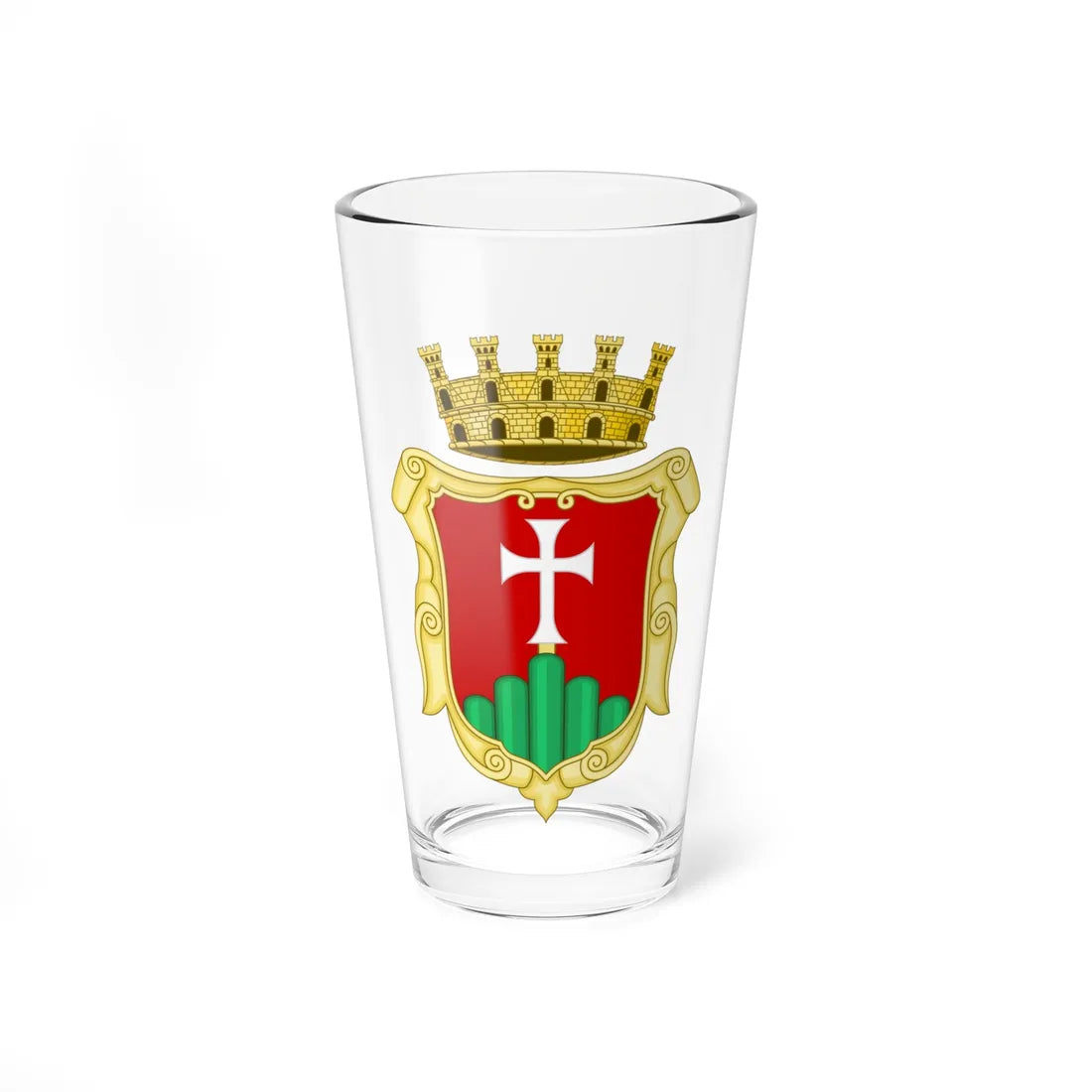 Potenza Picena-Stemma (Italy) (Coat of Arms) Pint Glass 16oz 16oz - Go Mug Yourself