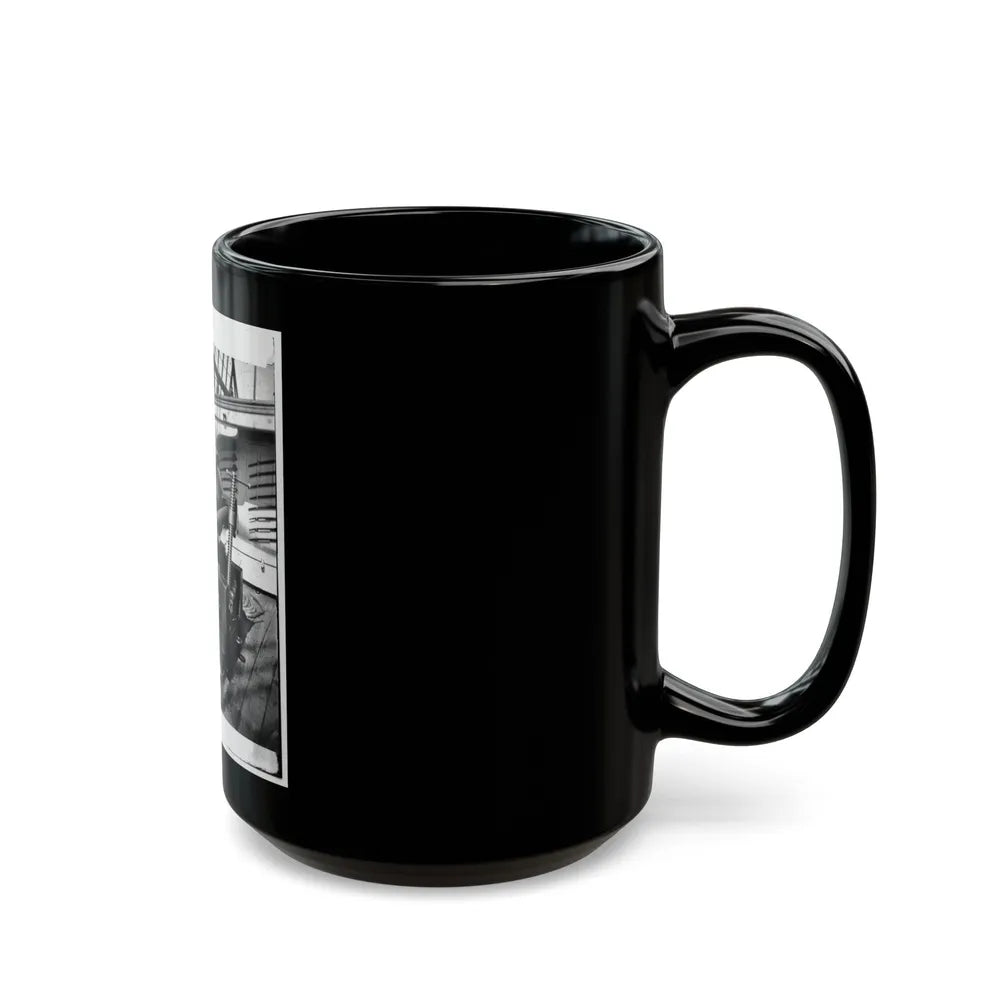 Powder Monkey By Gun Of U.S.S. New Hampshire Off Charleston, S.C. (U.S. Civil War) Black Coffee Mug-Go Mug Yourself