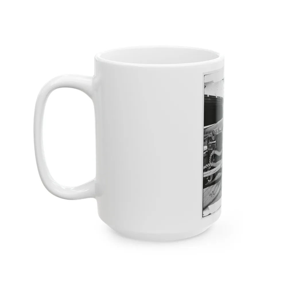 Powder Monkey By Gun Of U.S.S. New Hampshire Off Charleston, S.C. (U.S. Civil War) White Coffee Mug-Go Mug Yourself