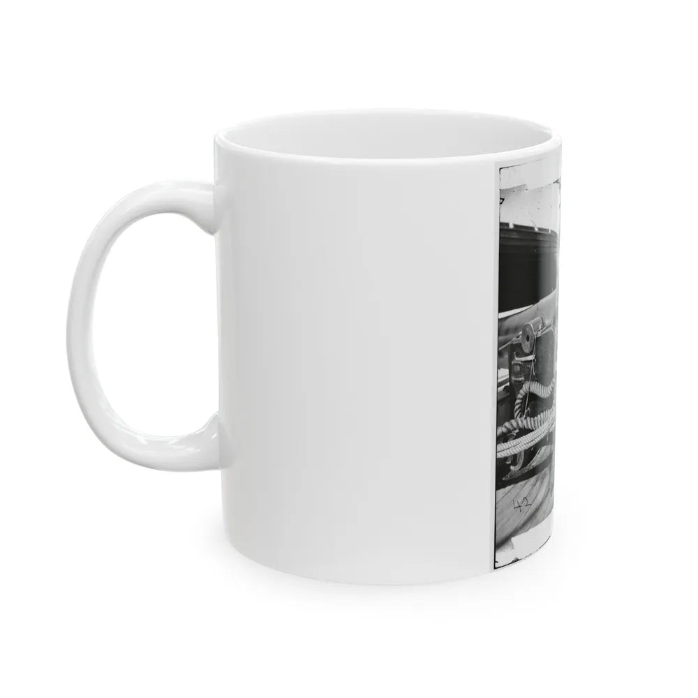 Powder Monkey By Gun Of U.S.S. New Hampshire Off Charleston, S.C. (U.S. Civil War) White Coffee Mug-Go Mug Yourself