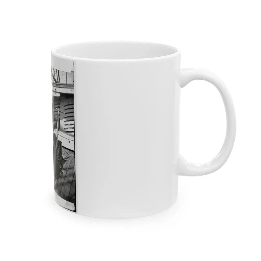 Powder Monkey By Gun Of U.S.S. New Hampshire Off Charleston, S.C. (U.S. Civil War) White Coffee Mug-Go Mug Yourself
