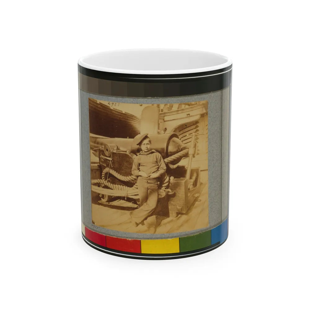 Powder Monkey On U.S.S. New Hampshire, Off Charleston, S.C. (U.S. Civil War) White Coffee Mug-11oz-Go Mug Yourself