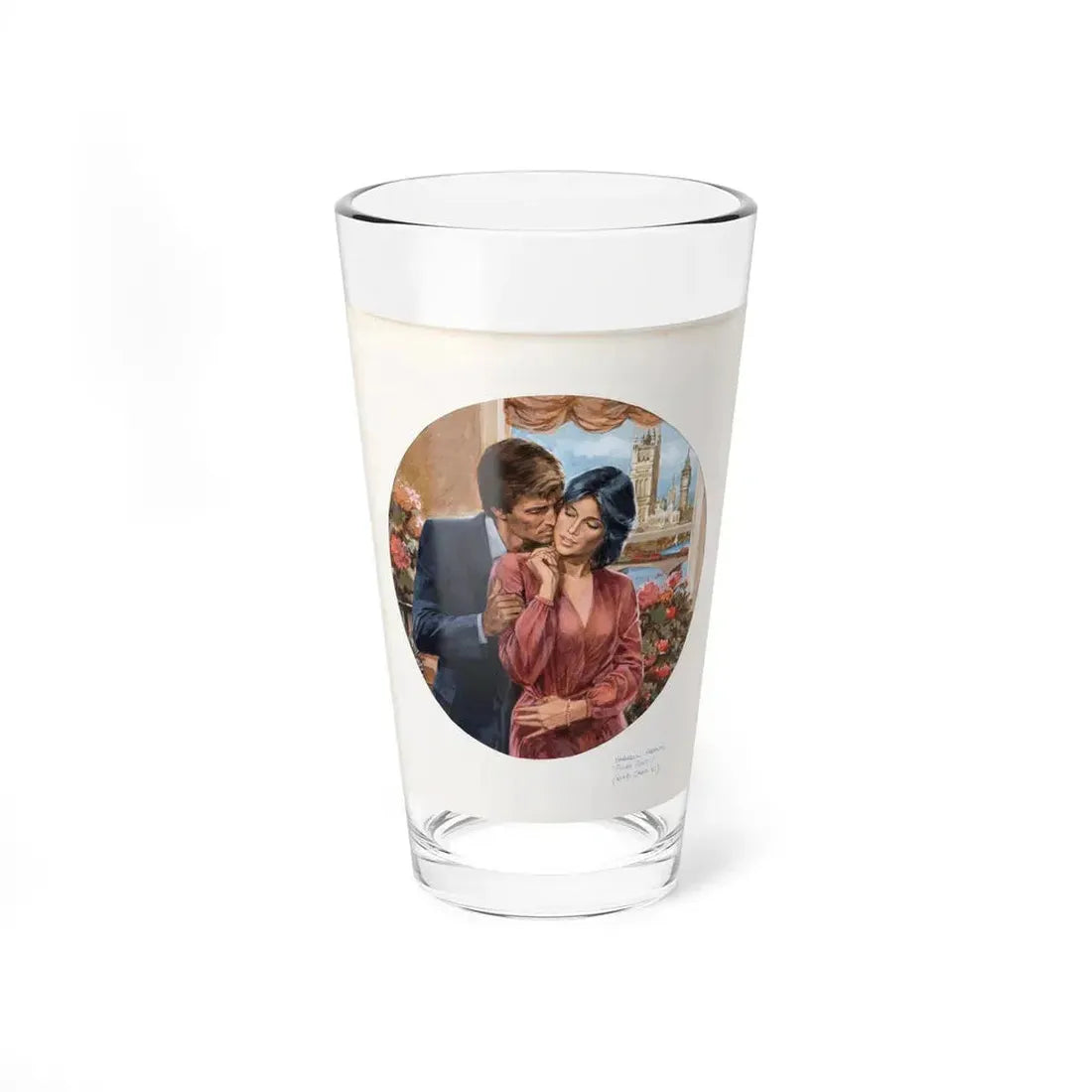 Power Point, Harlequin Romance 2776, Paperback Novel Cover, 1986 - Pint Glass 16oz 16oz - Go Mug Yourself