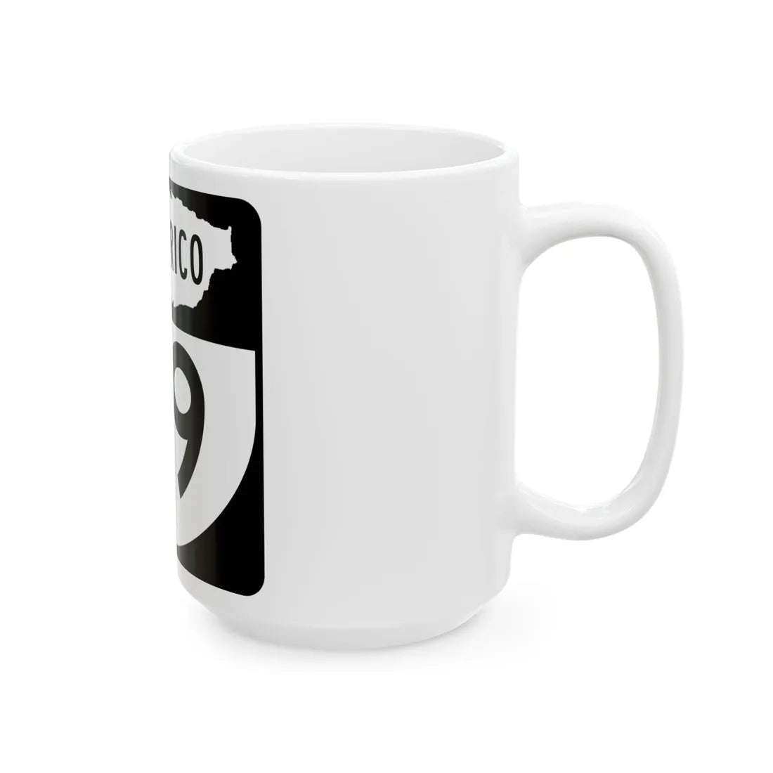 PR old 29 (Puerto Rico) (Road Sign) White Coffee Mug - Go Mug Yourself
