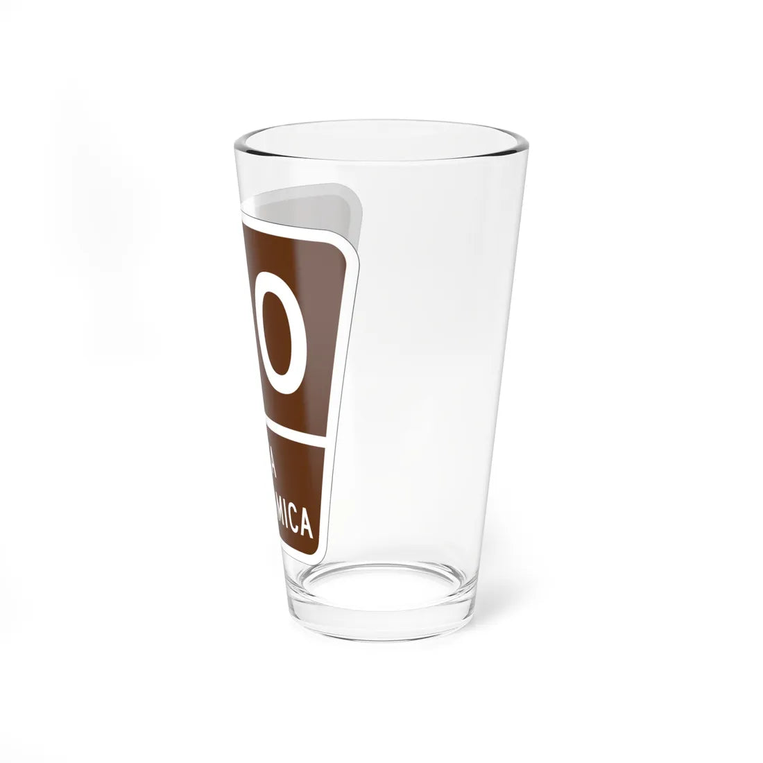PR old scenic route 120 (Puerto Rico) (Road Sign) Pint Glass 16oz - Go Mug Yourself