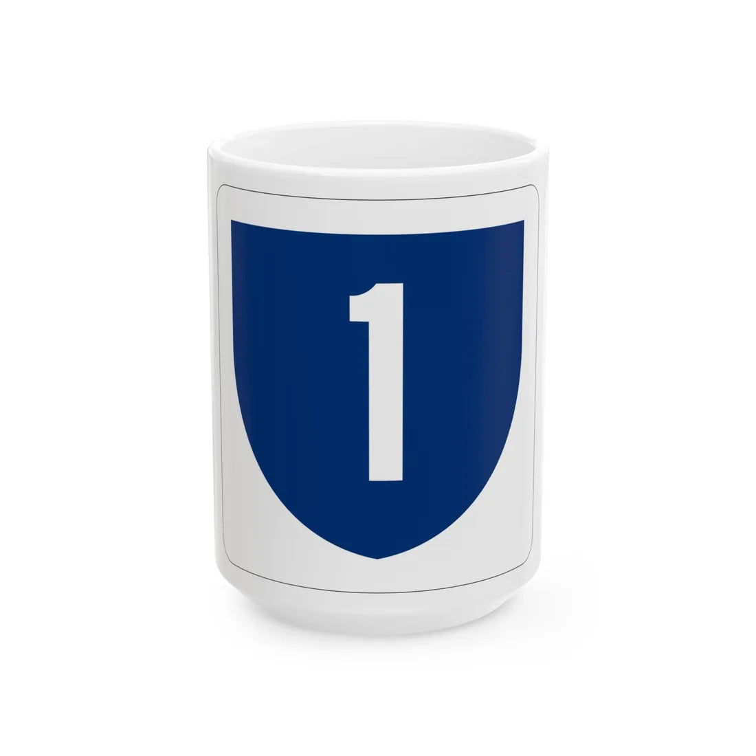 PR primary 1 (Puerto Rico) (Road Sign) White Coffee Mug 15oz - Go Mug Yourself