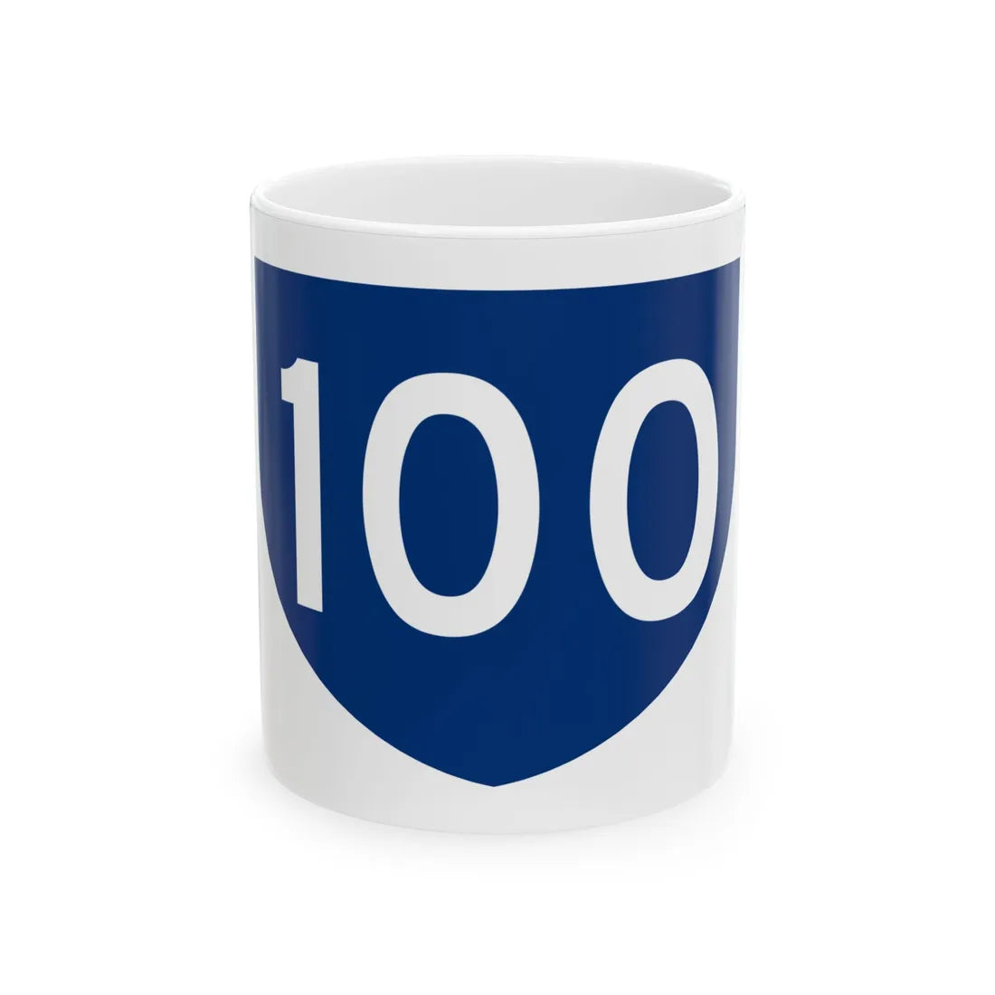 PR primary 100 (Puerto Rico) (Road Sign) White Coffee Mug 11oz - Go Mug Yourself