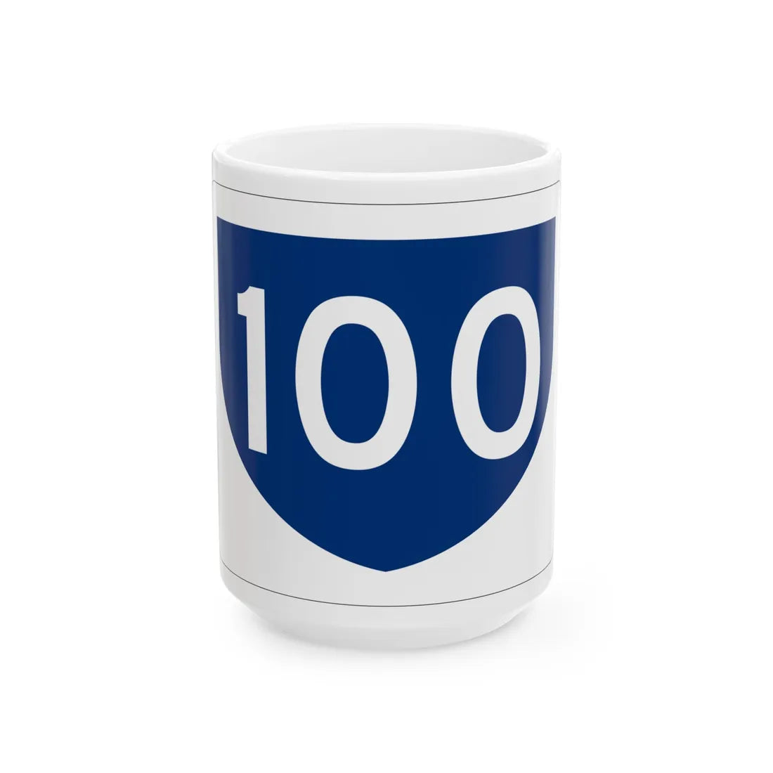 PR primary 100 (Puerto Rico) (Road Sign) White Coffee Mug 15oz - Go Mug Yourself