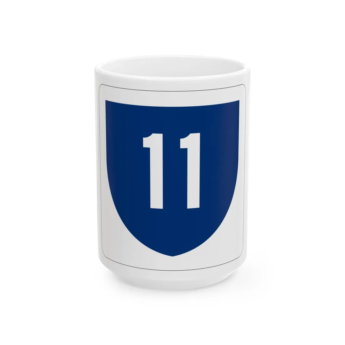 PR primary 11 (Puerto Rico) (Road Sign) White Coffee Mug 15oz - Go Mug Yourself