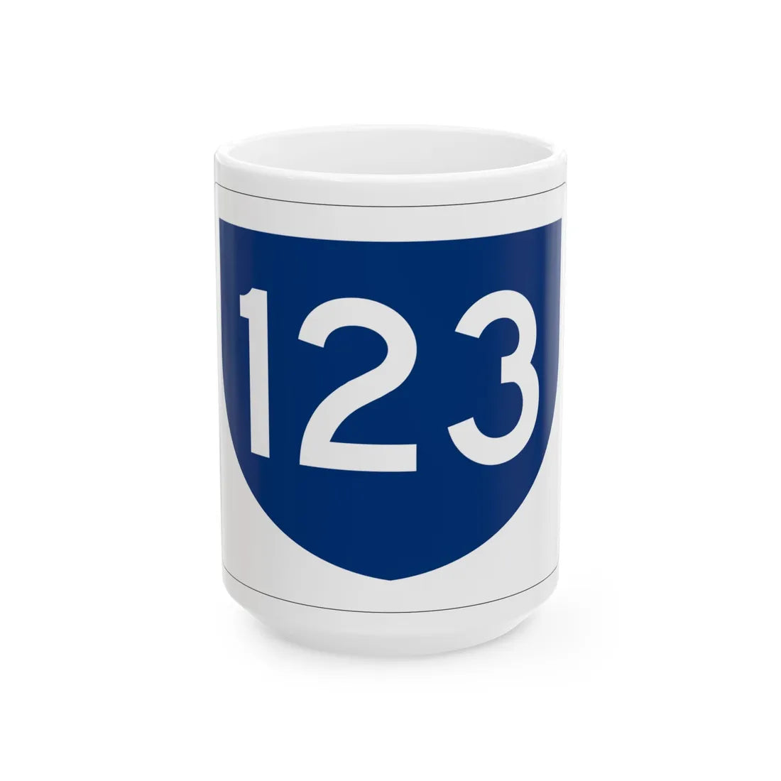 PR primary 123 (Puerto Rico) (Road Sign) White Coffee Mug 15oz - Go Mug Yourself