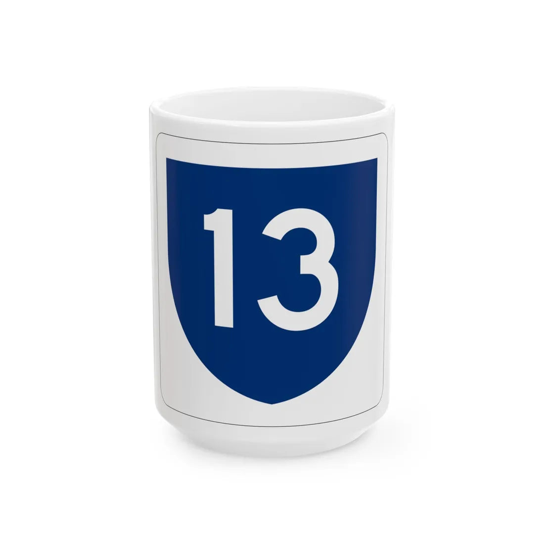 PR primary 13 (Puerto Rico) (Road Sign) White Coffee Mug 15oz - Go Mug Yourself