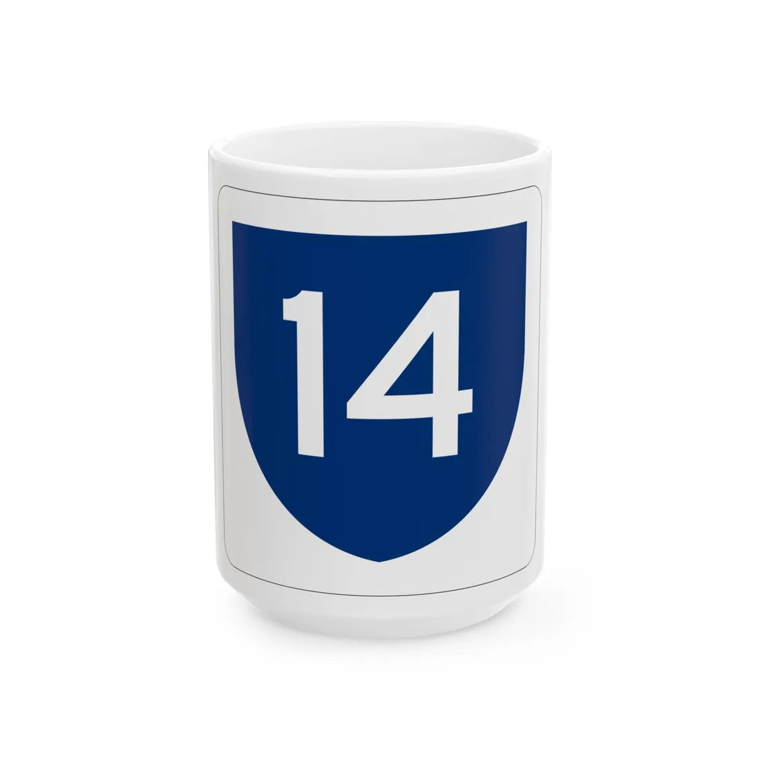 PR primary 14 (Puerto Rico) (Road Sign) White Coffee Mug 15oz - Go Mug Yourself