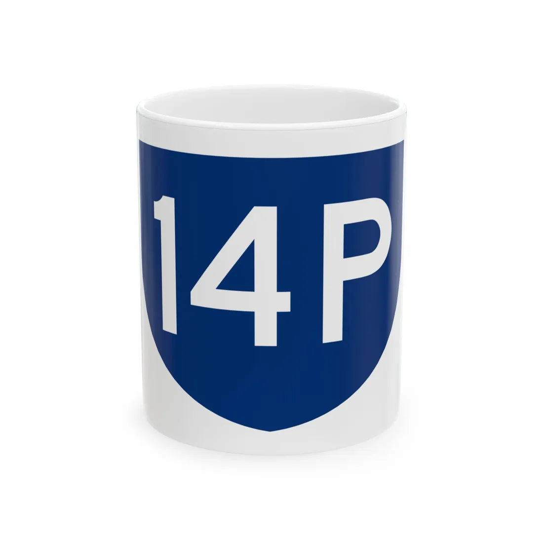 PR primary 14P (Puerto Rico) (Road Sign) White Coffee Mug 11oz - Go Mug Yourself
