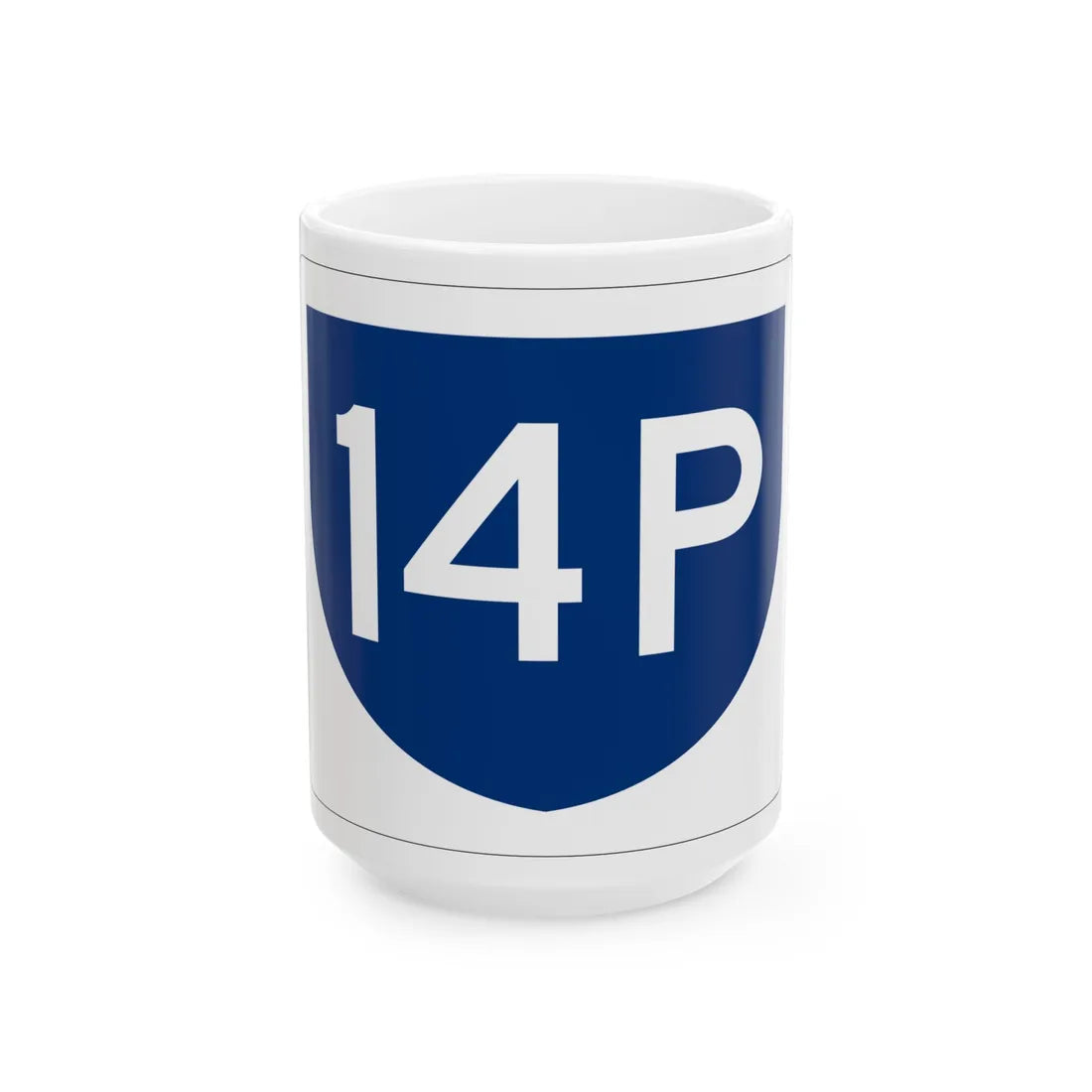 PR primary 14P (Puerto Rico) (Road Sign) White Coffee Mug 15oz - Go Mug Yourself