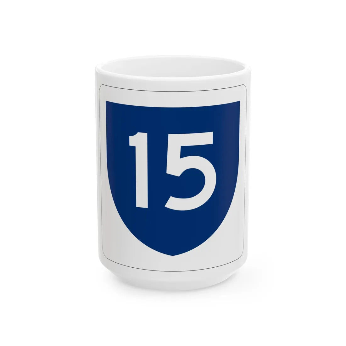 PR primary 15 (Puerto Rico) (Road Sign) White Coffee Mug 15oz - Go Mug Yourself