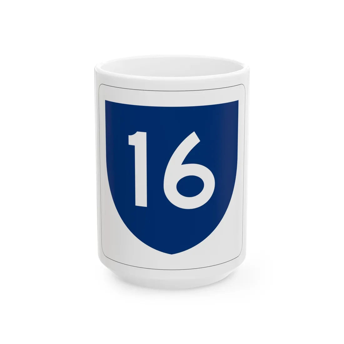 PR primary 16 (Puerto Rico) (Road Sign) White Coffee Mug 15oz - Go Mug Yourself