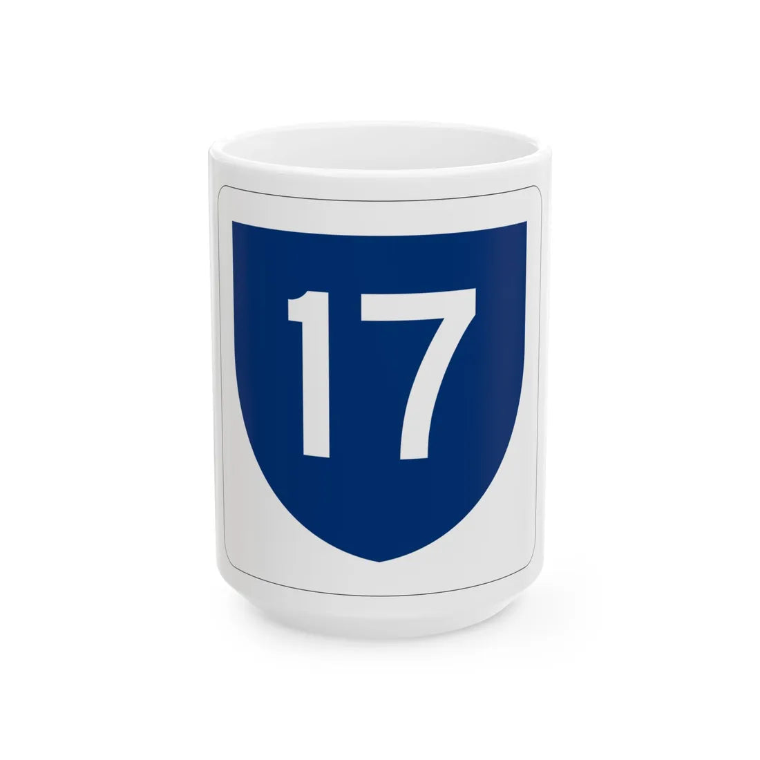 PR primary 17 (Puerto Rico) (Road Sign) White Coffee Mug 15oz - Go Mug Yourself