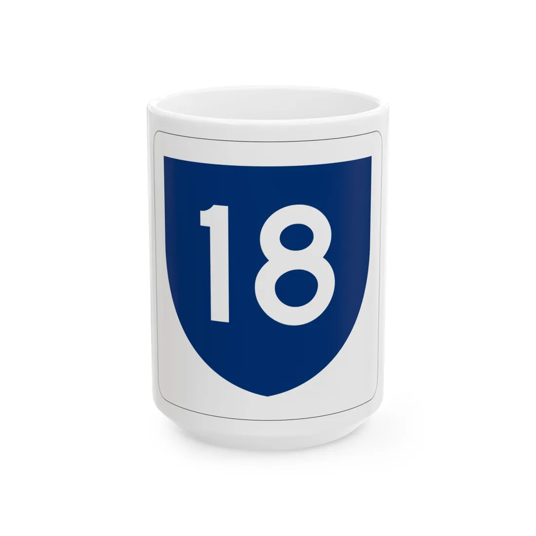 PR primary 18 (Puerto Rico) (Road Sign) White Coffee Mug 15oz - Go Mug Yourself