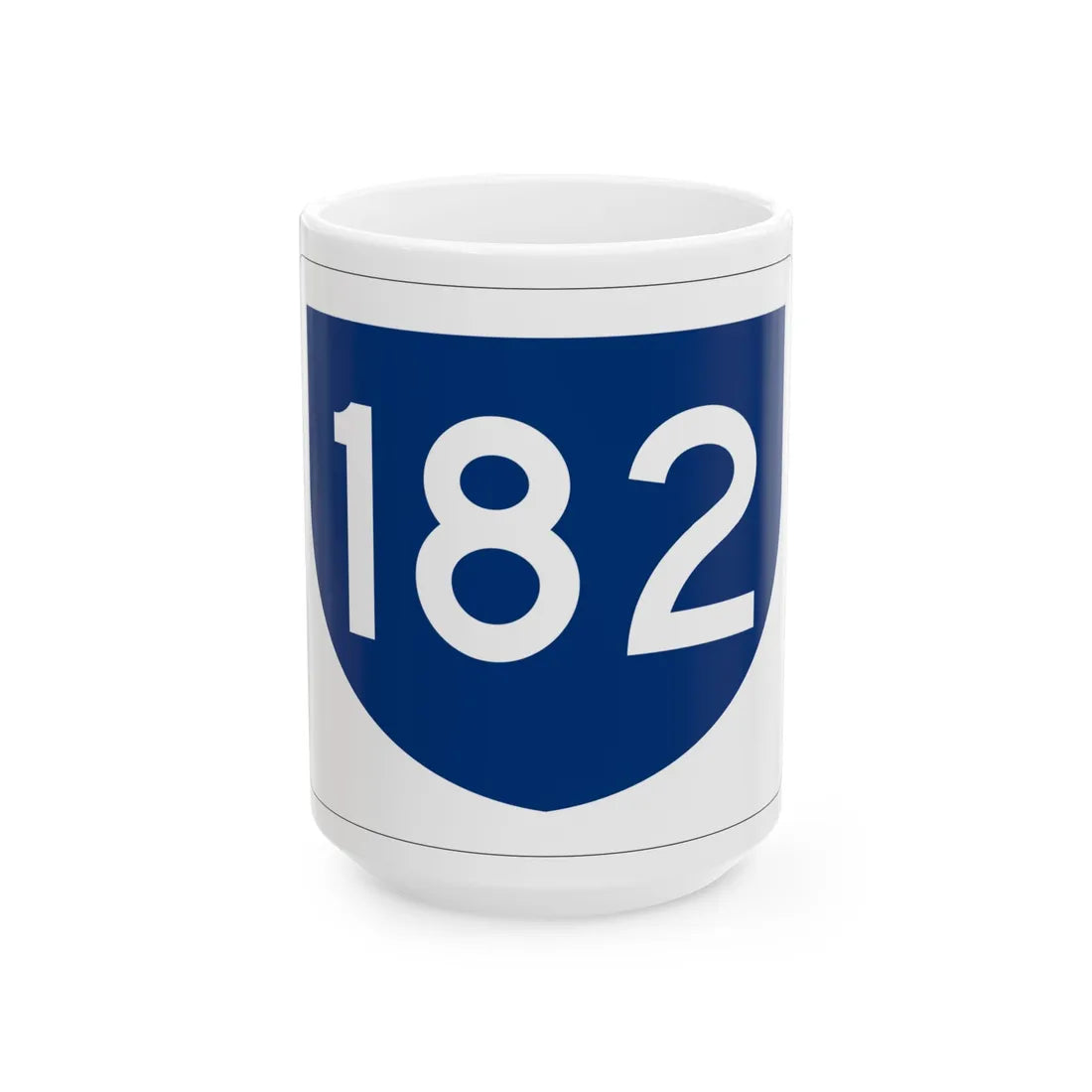 PR primary 182 (Puerto Rico) (Road Sign) White Coffee Mug 15oz - Go Mug Yourself