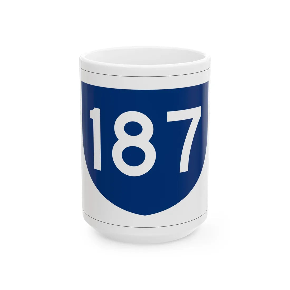 PR primary 187 (Puerto Rico) (Road Sign) White Coffee Mug 15oz - Go Mug Yourself