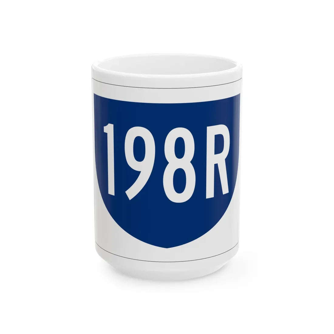 PR primary 198R (Puerto Rico) (Road Sign) White Coffee Mug 15oz - Go Mug Yourself