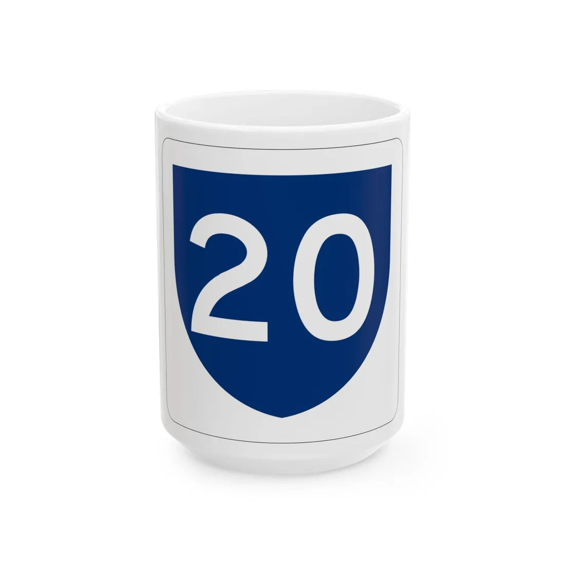 PR primary 20 (Puerto Rico) (Road Sign) White Coffee Mug 15oz - Go Mug Yourself