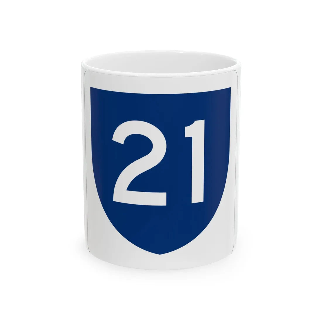 PR primary 21 (Puerto Rico) (Road Sign) White Coffee Mug 11oz - Go Mug Yourself