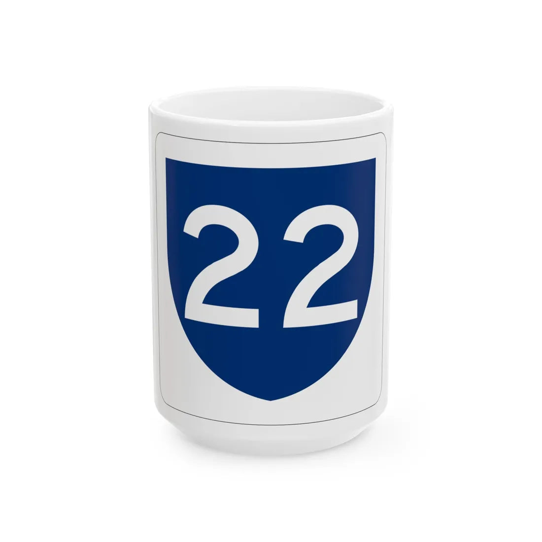 PR primary 22 (Puerto Rico) (Road Sign) White Coffee Mug 15oz - Go Mug Yourself