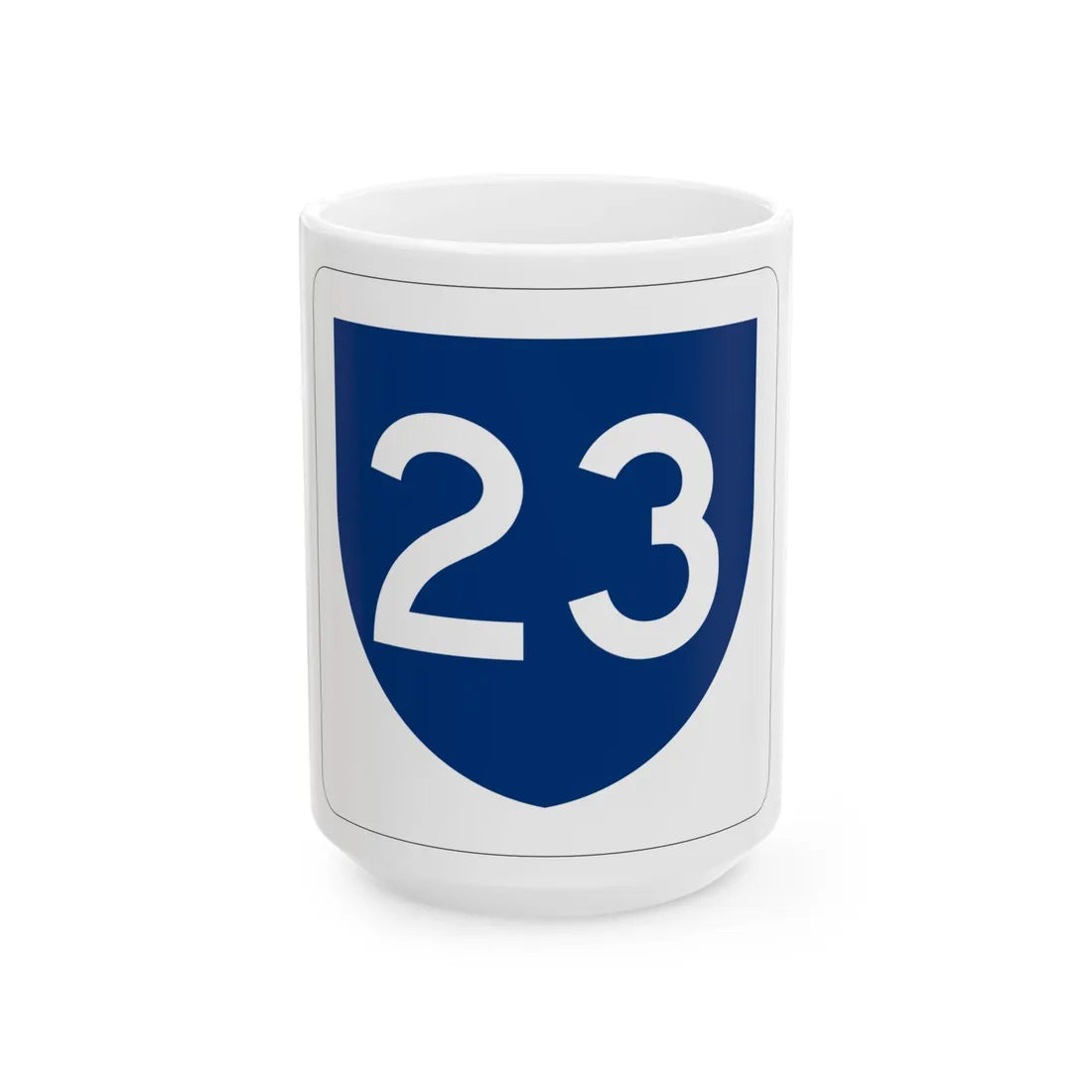 PR primary 23 (Puerto Rico) (Road Sign) White Coffee Mug 15oz - Go Mug Yourself