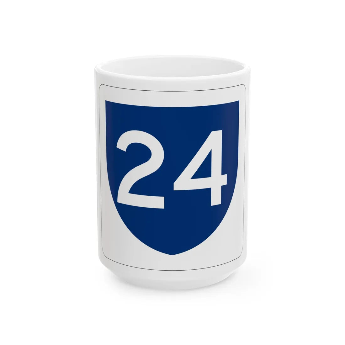 PR primary 24 (Puerto Rico) (Road Sign) White Coffee Mug 15oz - Go Mug Yourself