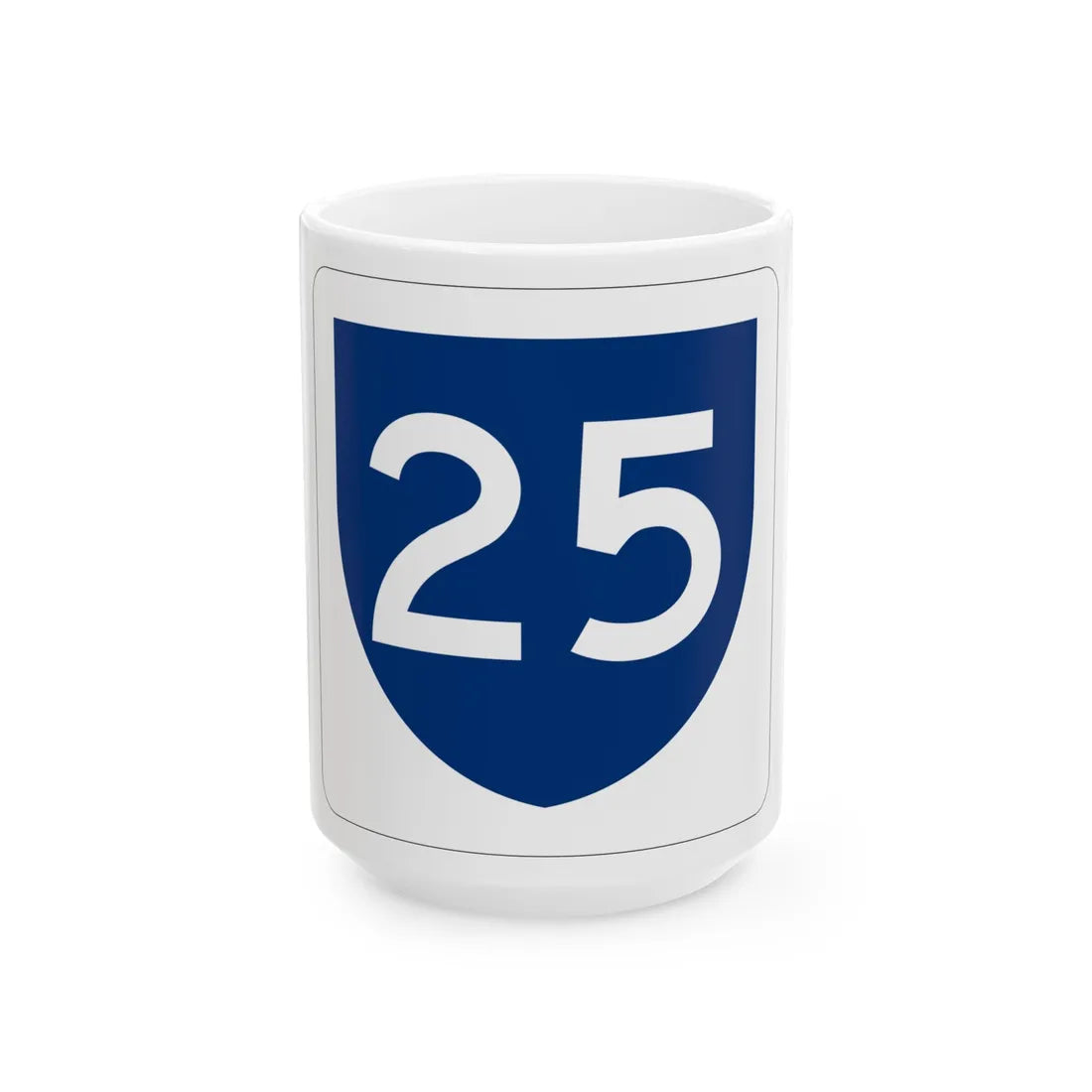 PR primary 25 (Puerto Rico) (Road Sign) White Coffee Mug 15oz - Go Mug Yourself