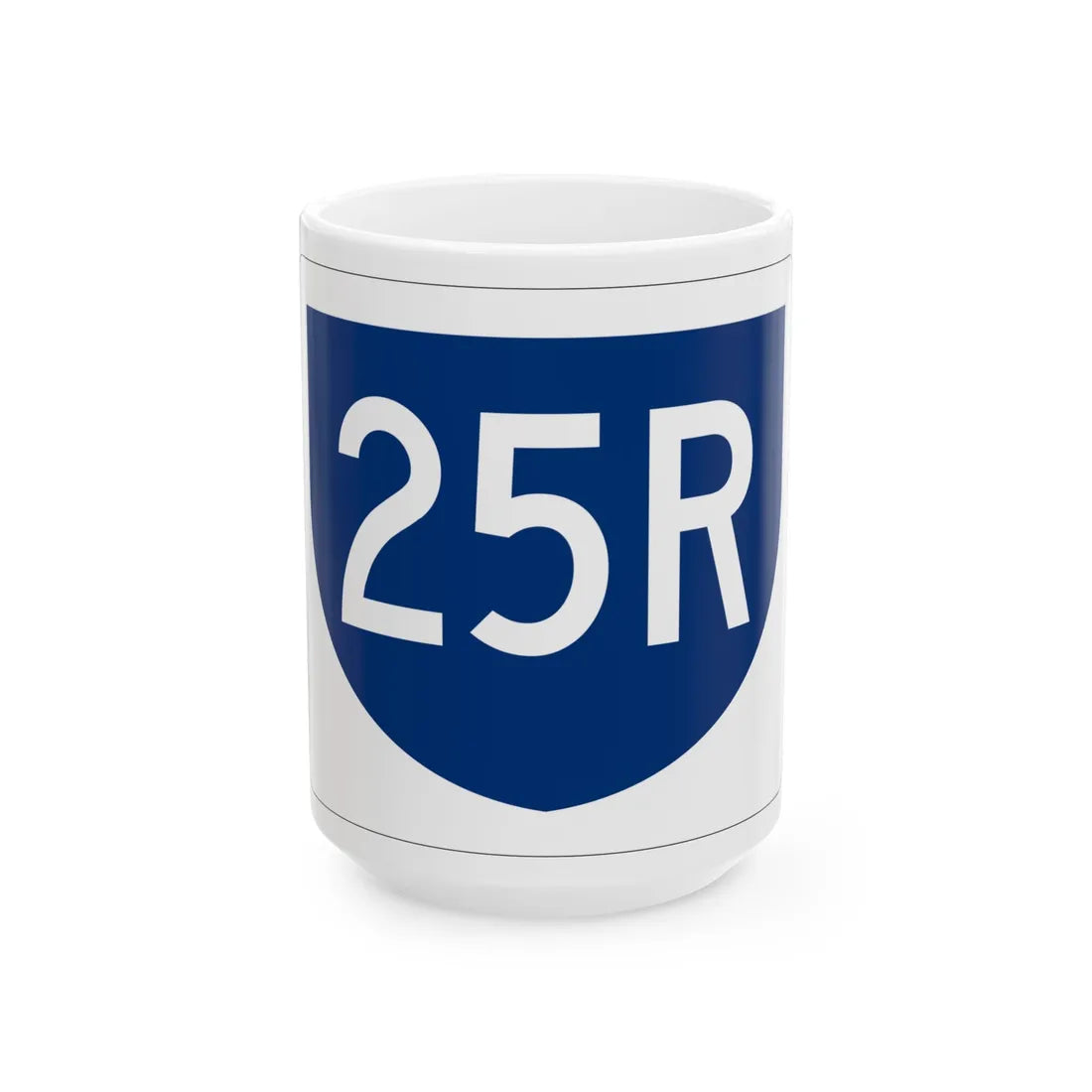 PR primary 25R (Puerto Rico) (Road Sign) White Coffee Mug 15oz - Go Mug Yourself