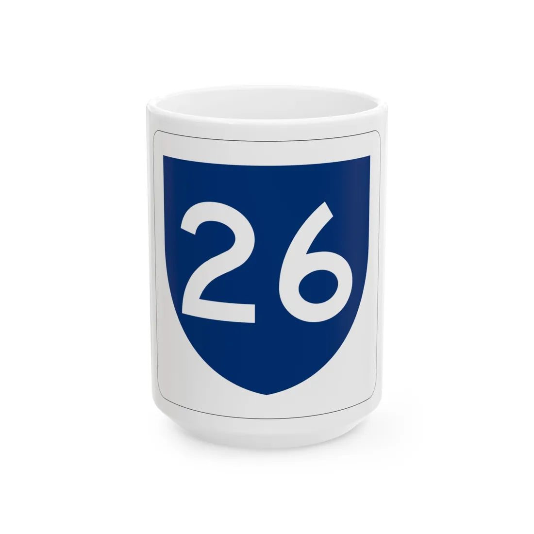 PR primary 26 (Puerto Rico) (Road Sign) White Coffee Mug 15oz - Go Mug Yourself