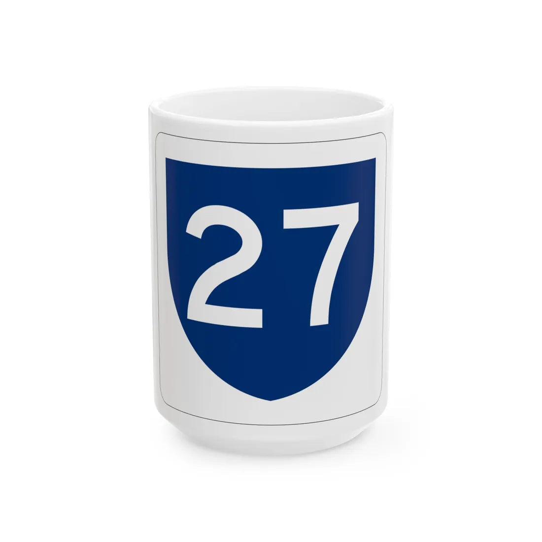 PR primary 27 (Puerto Rico) (Road Sign) White Coffee Mug 15oz - Go Mug Yourself