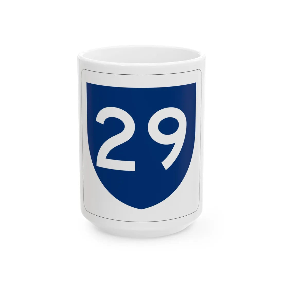 PR primary 29 (Puerto Rico) (Road Sign) White Coffee Mug 15oz - Go Mug Yourself