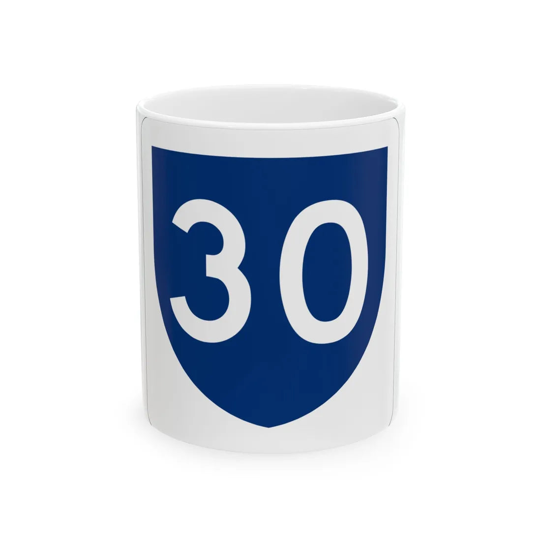 PR primary 30 (Puerto Rico) (Road Sign) White Coffee Mug 11oz - Go Mug Yourself