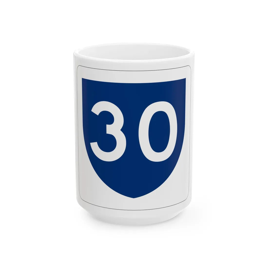 PR primary 30 (Puerto Rico) (Road Sign) White Coffee Mug 15oz - Go Mug Yourself