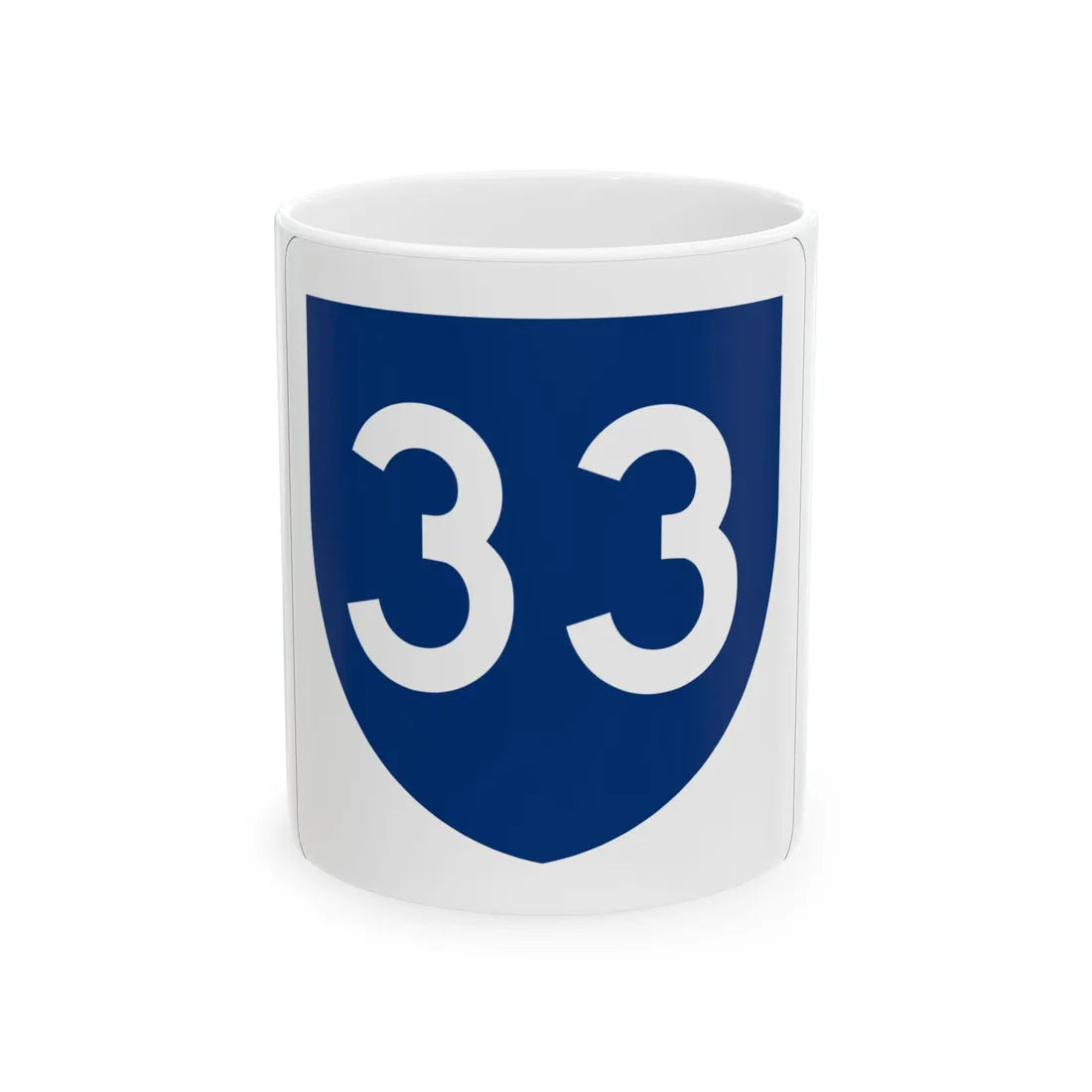PR primary 33 (Puerto Rico) (Road Sign) White Coffee Mug 11oz - Go Mug Yourself