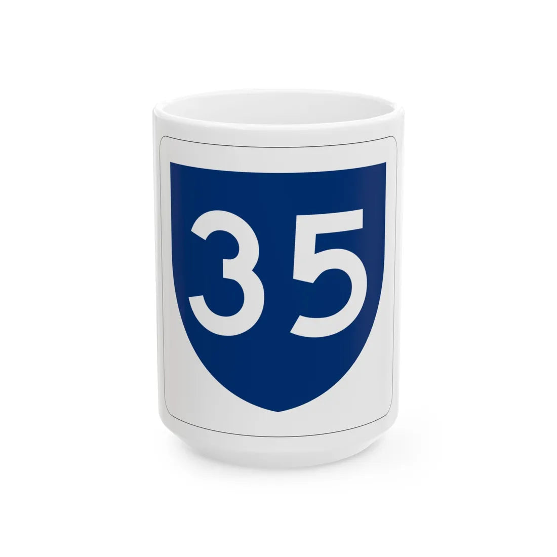 PR primary 35 (Puerto Rico) (Road Sign) White Coffee Mug 15oz - Go Mug Yourself