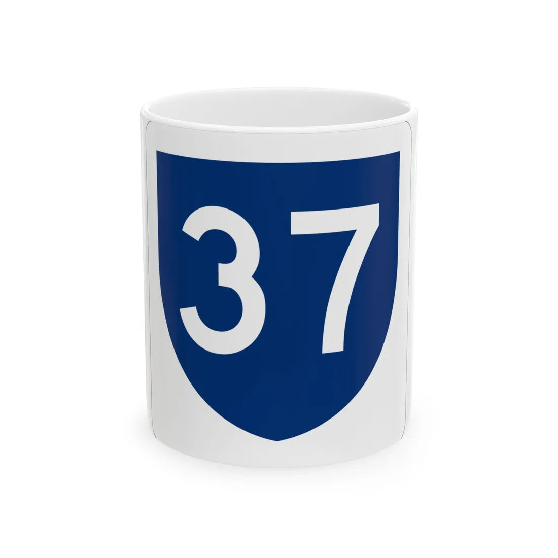 PR primary 37 (Puerto Rico) (Road Sign) White Coffee Mug 11oz - Go Mug Yourself