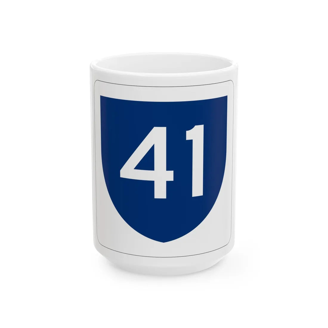 PR primary 41 (Puerto Rico) (Road Sign) White Coffee Mug 15oz - Go Mug Yourself