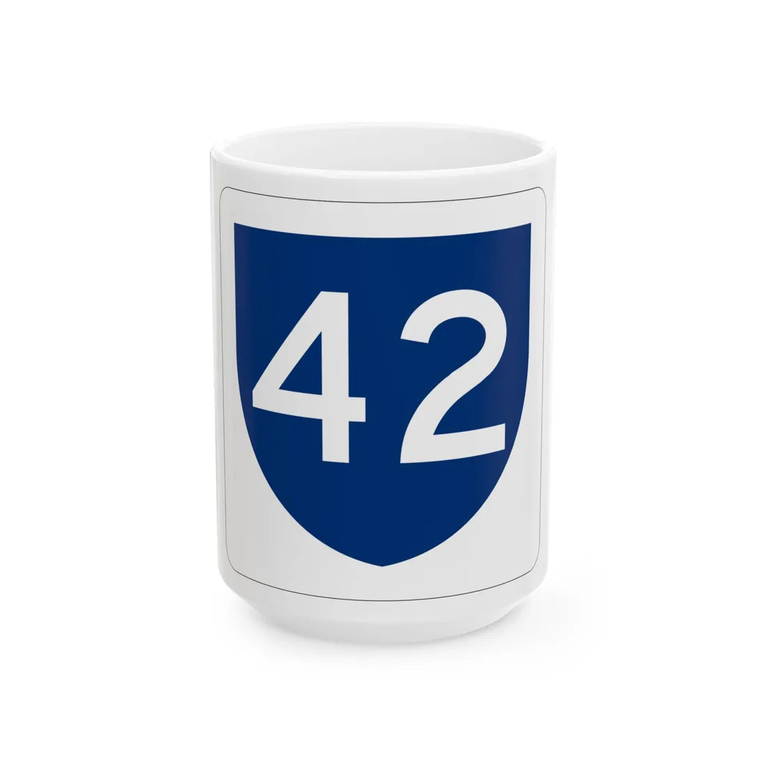 PR primary 42 (Puerto Rico) (Road Sign) White Coffee Mug 15oz - Go Mug Yourself