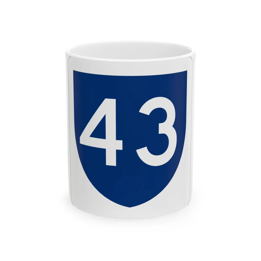PR primary 43 (Puerto Rico) (Road Sign) White Coffee Mug 11oz - Go Mug Yourself