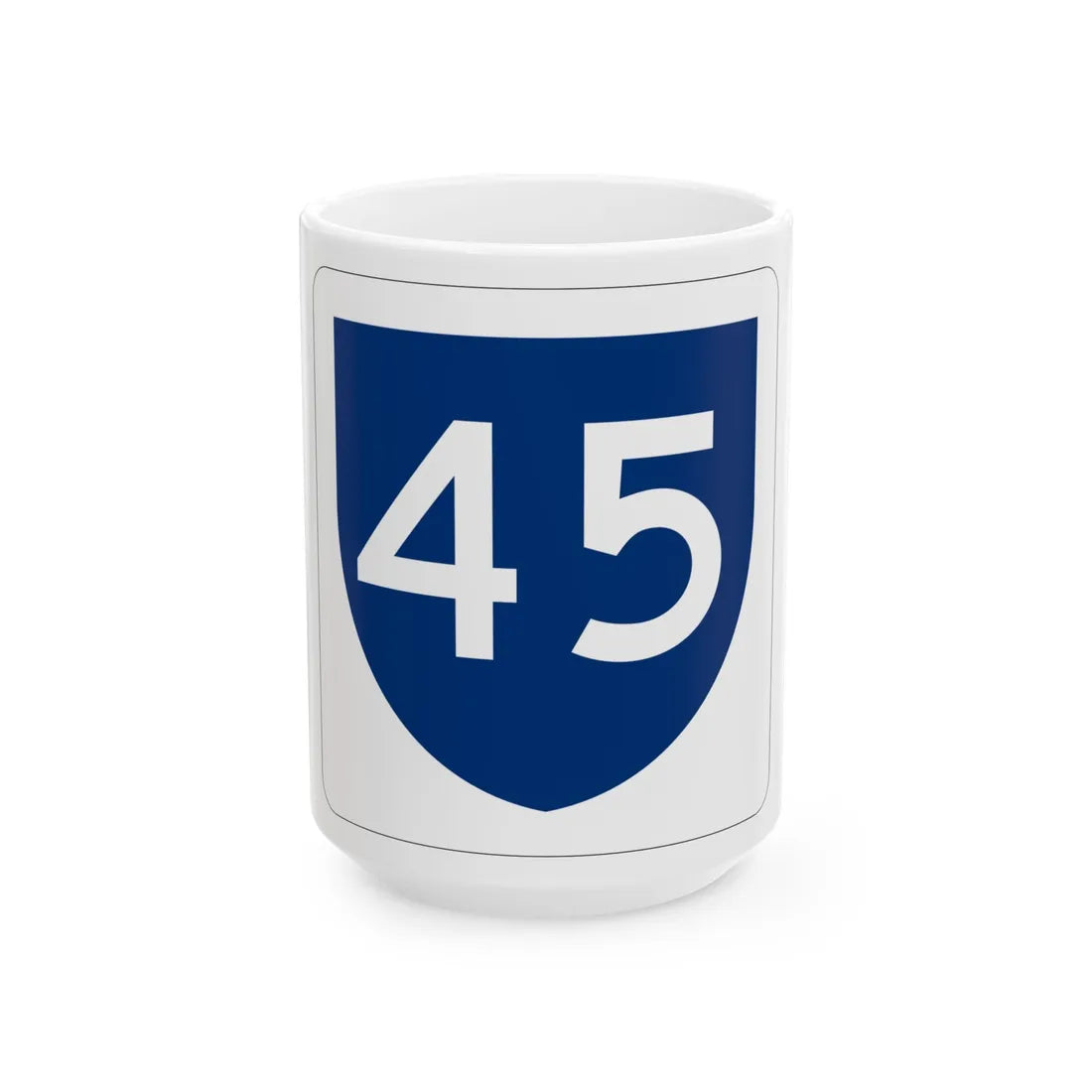 PR primary 45 (Puerto Rico) (Road Sign) White Coffee Mug 15oz - Go Mug Yourself