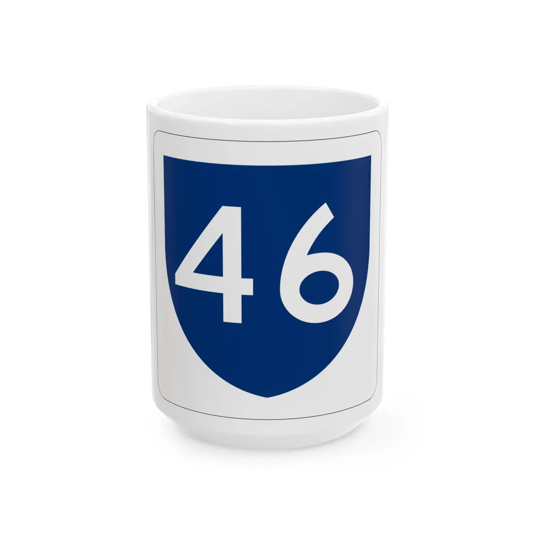 PR primary 46 (Puerto Rico) (Road Sign) White Coffee Mug 15oz - Go Mug Yourself