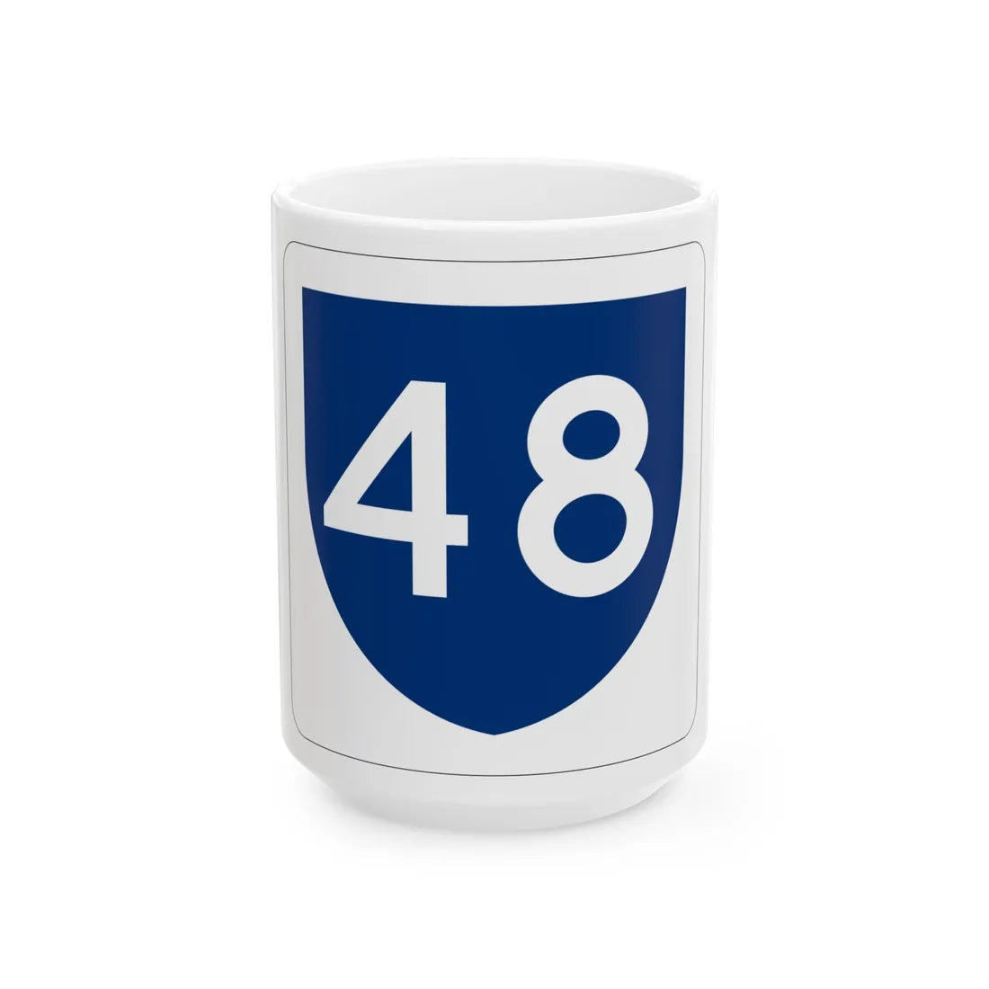 PR primary 48 (Puerto Rico) (Road Sign) White Coffee Mug 15oz - Go Mug Yourself