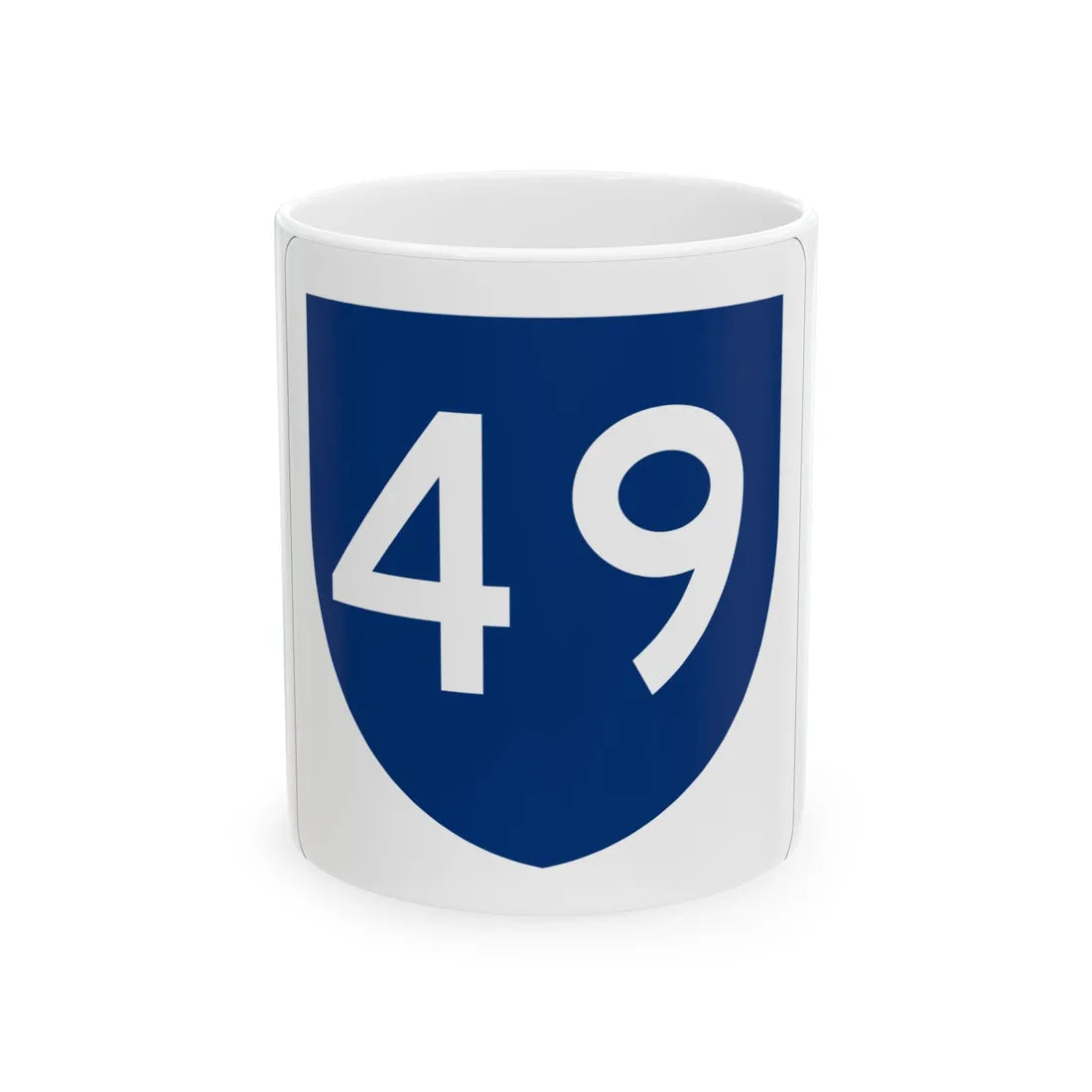 PR primary 49 (Puerto Rico) (Road Sign) White Coffee Mug 11oz - Go Mug Yourself